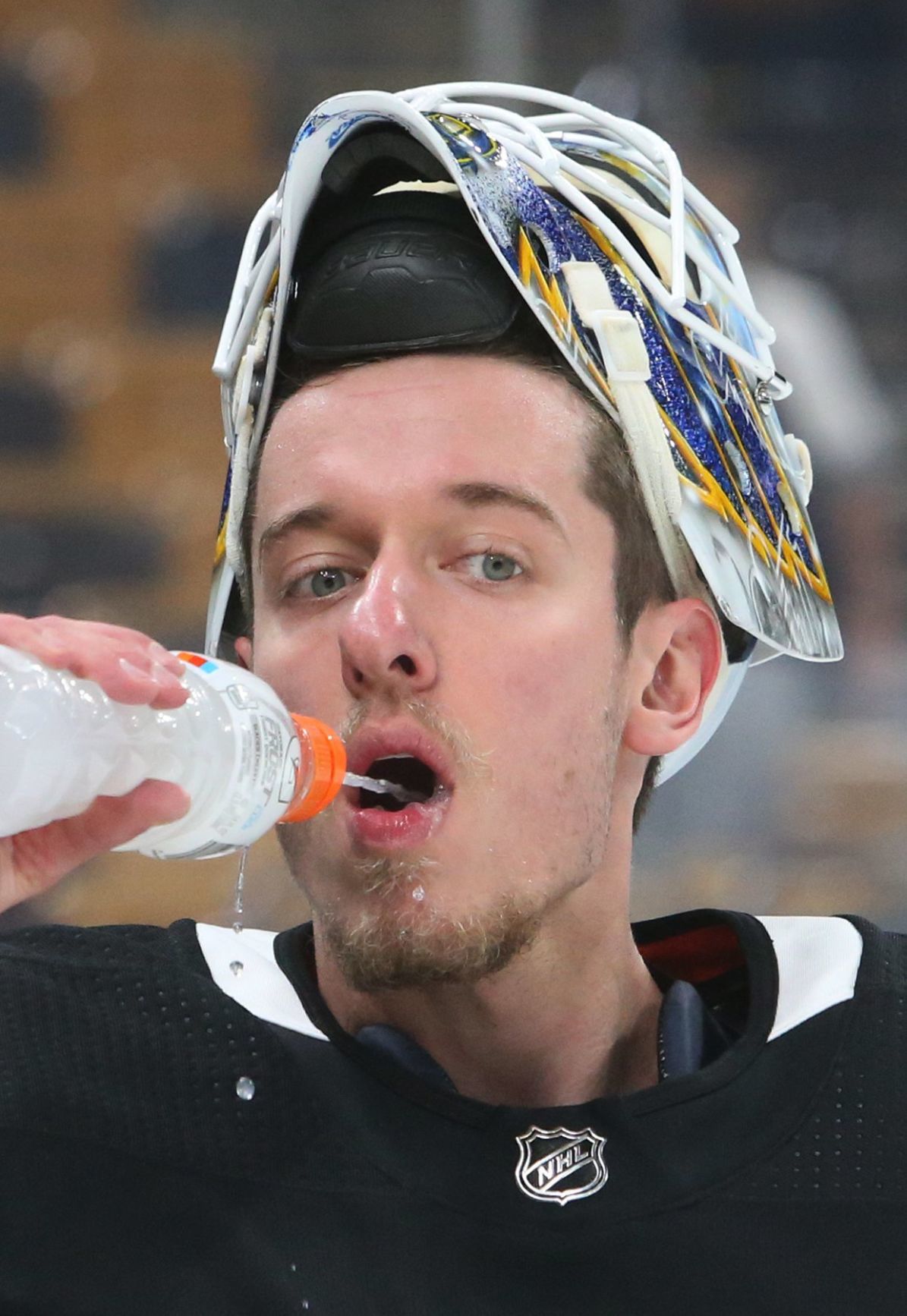 Blues and Bruins practice before the Stanley Cup
